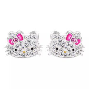 Sanrio Hello Kitty Silver Plated Stud Earrings